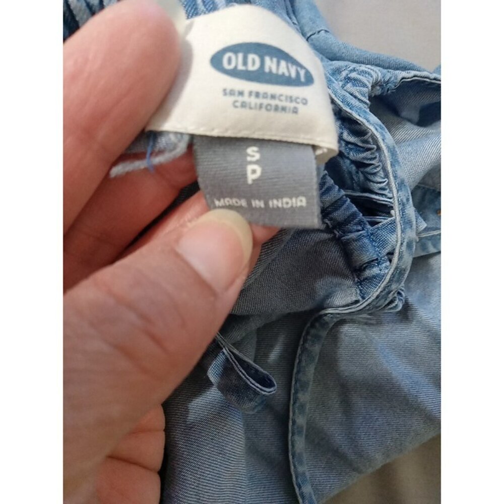 OLD NAVY Dress Womens BLUE SMALL PETITE SP MIDI ?  Preowned Casual Outings Used - Picture 5 of 8